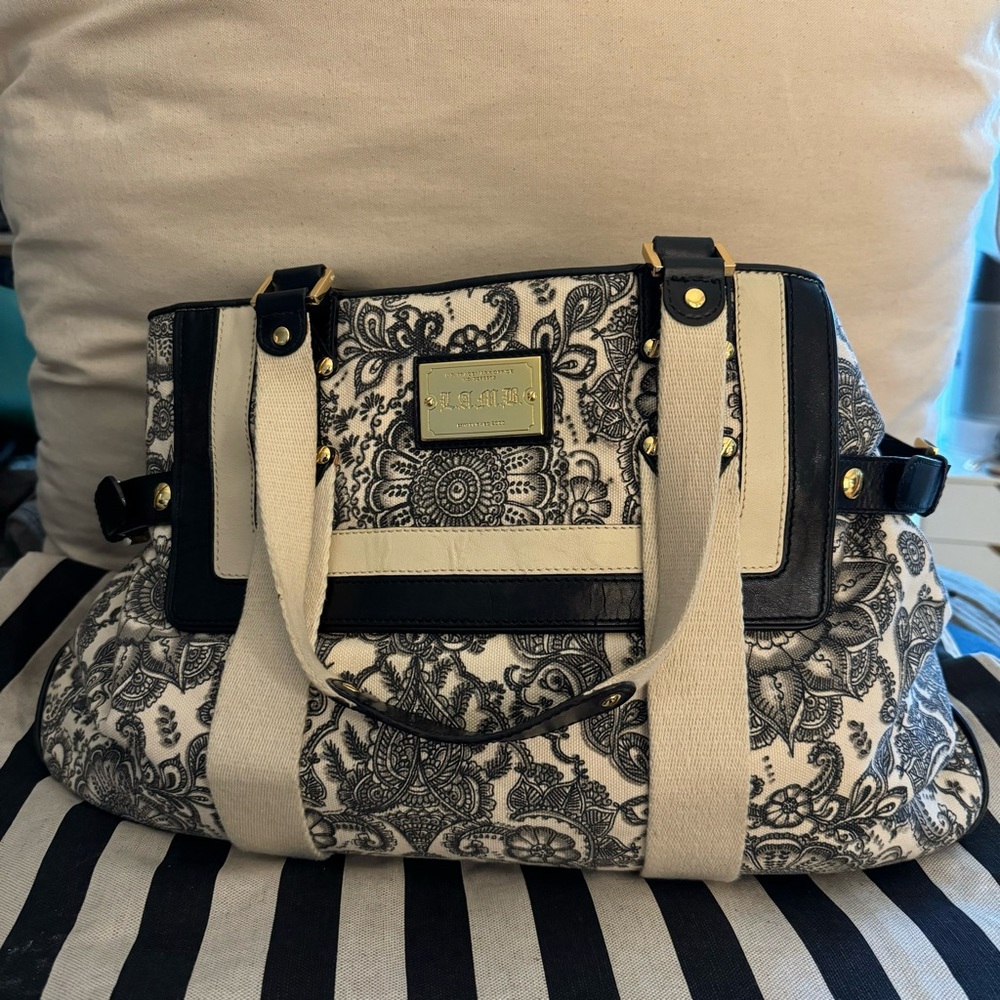 L.A.M.B. Henna Darjeeling large handbag diaper bag vintage Gwen Stefani LAMB